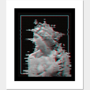 Glitch Statue Posters and Art